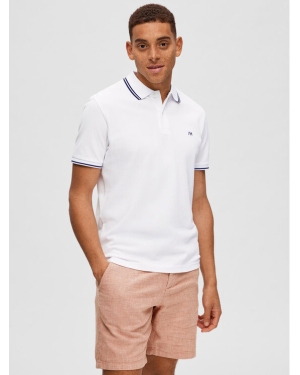 Selected Homme Polo 16087840 Biały Regular Fit