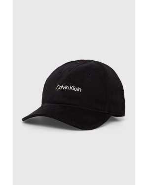 Calvin Klein Performance czapka z daszkiem CK Athletic kolor czarny z nadrukiem
