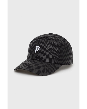 Primitive czapka z daszkiem kolor czarny wzorzysta
