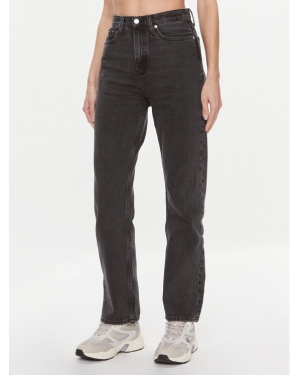 Calvin Klein Jeans Jeansy J20J222137 Czarny Straight Fit