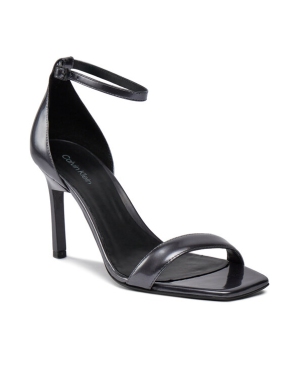 Calvin Klein Sandały Geo Stil Square Sandal 90-Pearl HW0HW01993 Czarny