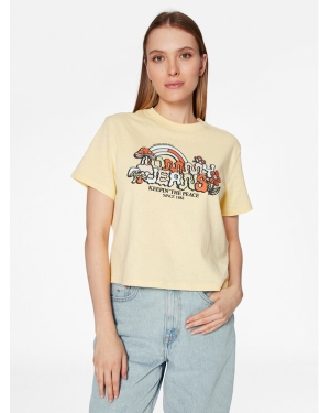 Tommy Jeans T-Shirt Homegrown DW0DW15473 Żółty Relaxed Fit