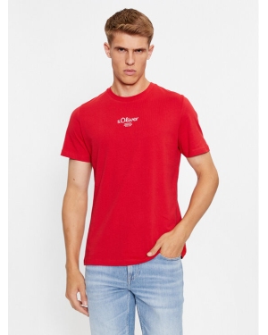 s.Oliver T-Shirt 2140013 Czerwony Regular Fit