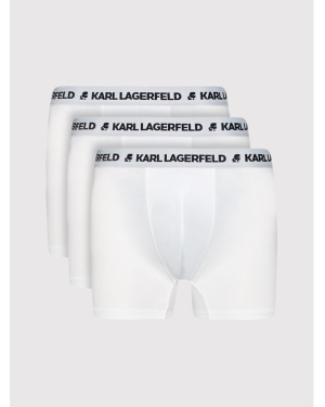 KARL LAGERFELD Komplet 3 par bokserek Logo Trunks 211M2102 Biały