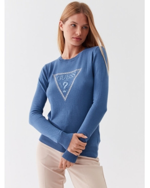 Guess Sweter W3YR46 Z2NQ2 Niebieski Slim Fit