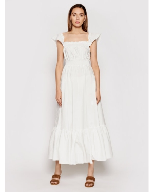 Rinascimento Sukienka letnia CFC0103666003 Biały Regular Fit