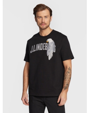 J.Lindeberg T-Shirt Camilo FMJT07382 Czarny Loose Fit