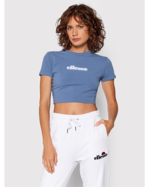 Ellesse T-Shirt Siderea Crop SGK09623 Niebieski Regular Fit