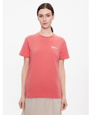 Jack Wolfskin T-Shirt Essential 1808352 Czerwony Regular Fit