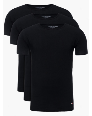 Tommy Hilfiger Komplet 3 t-shirtów Essential 2S87905187 Czarny Regular Fit