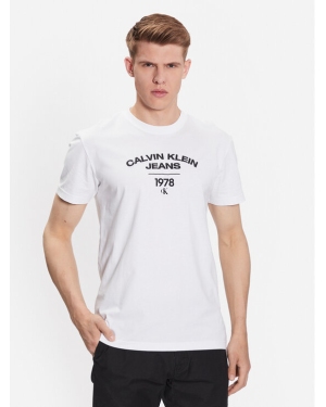 Calvin Klein Jeans T-Shirt J30J324206 Biały Regular Fit