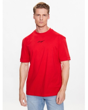 Hugo T-Shirt 50486471 Czerwony Relaxed Fit