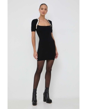 Silvian Heach sukienka kolor czarny mini dopasowana