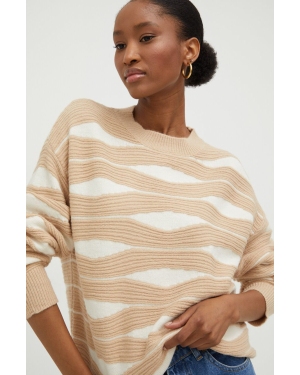 Answear Lab sweter damski kolor beżowy lekki