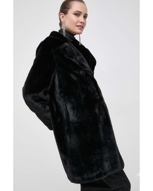 Blugirl Blumarine płaszcz damski kolor czarny przejściowy