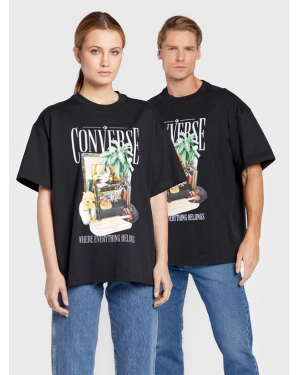Converse T-Shirt Unisex Hidden Treasures Graphic 10023785-A04 Czarny Loose Fit