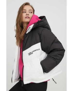 Karl Lagerfeld Jeans kurtka damska kolor czarny zimowa oversize