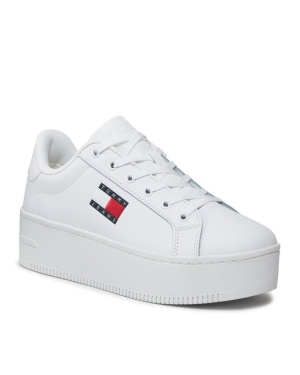 Tommy Jeans Sneakersy Tjw Flatform Ess EN0EN02518 Biały