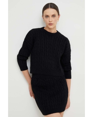 Answear Lab komplet sweter i spódnica kolor czarny