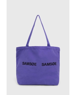 Samsoe Samsoe torebka FRINKA kolor fioletowy F20300113
