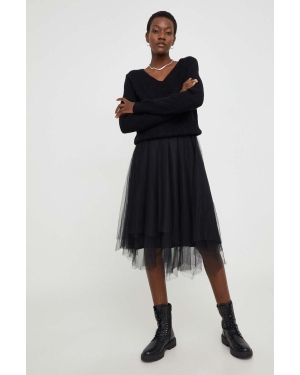 Answear Lab sukienka i sweter kolor czarny