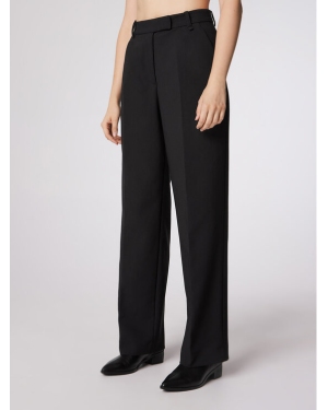 Simple Spodnie materiałowe SPD504-01 Czarny Relaxed Fit