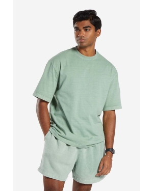 Reebok Classic t-shirt bawełniany Natural Dye kolor zielony gładki HR5103-ZIELONY