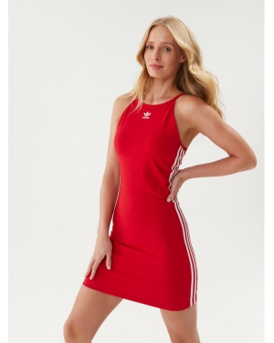 adidas Sukienka codzienna Adicolor Classics Tight Summer Dress IB7402 Czerwony Slim Fit