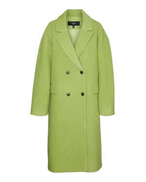 Vero Moda Curve Płaszcz wełniany 10296650 Zielony Regular Fit