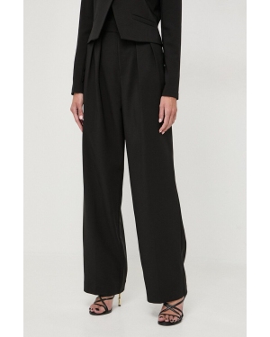 Custommade spodnie damskie kolor czarny proste high waist