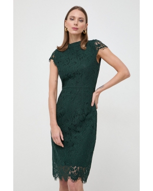 Ivy Oak sukienka kolor zielony mini dopasowana IO1100X7044