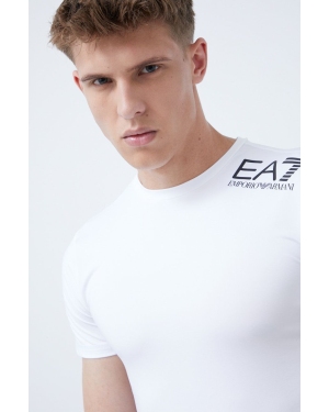 EA7 Emporio Armani t-shirt Training 8NPT12.PJ3UZ.NOS męski kolor biały z nadrukiem