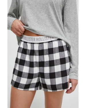 Hollister Co. szorty piżamowe damskie kolor czarny