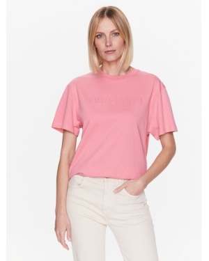 Trussardi T-Shirt 56T00565 Różowy Regular Fit