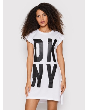 DKNY T-Shirt P1RHRB2M Biały Regular Fit