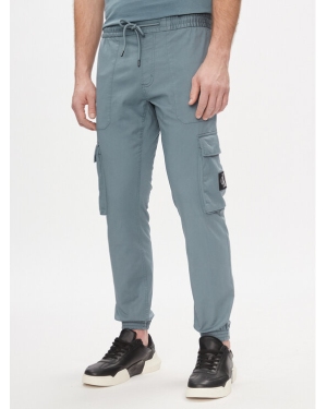 Calvin Klein Jeans Spodnie cargo Skinny Washed Cargo Pant J30J324696 Granatowy Skinny Fit