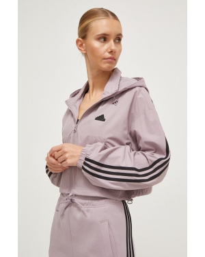 adidas kurtka damska kolor fioletowy przejściowa IP1573