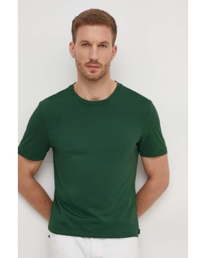 BOSS t-shirt bawełniany kolor zielony 50468395