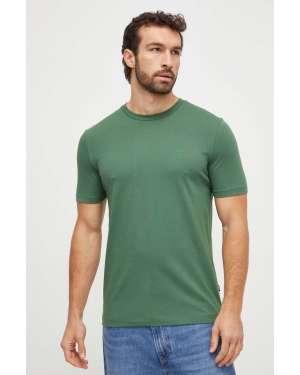BOSS t-shirt bawełniany kolor zielony