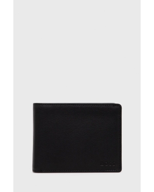 BOSS portfel skórzany 50470436 męski kolor czarny