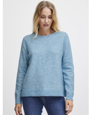 Fransa Sweter 20612833 Niebieski Regular Fit