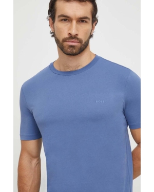 BOSS t-shirt bawełniany kolor fioletowy 50468347