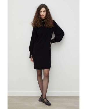 Bruuns Bazaar sukienka kolor czarny mini prosta
