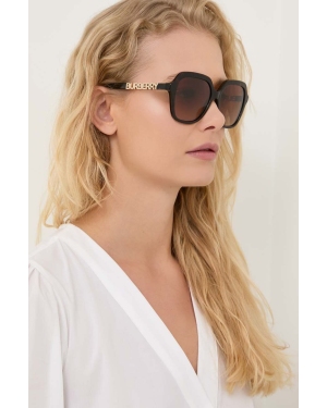 Burberry okulary przeciwsłoneczne damskie kolor brązowy