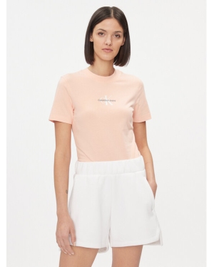 Calvin Klein Jeans T-Shirt J20J221426 Różowy Regular Fit