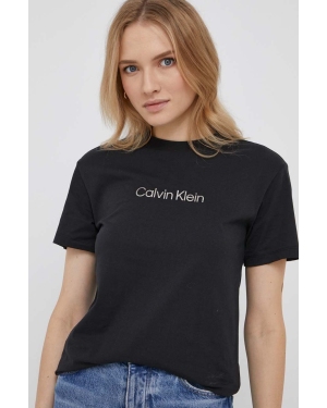 Calvin Klein t-shirt bawełniany kolor czarny