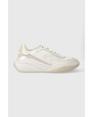 Calvin Klein sneakersy CLOUD WEDGE LACE UP-PEARLIZED kolor biały HW0HW02040
