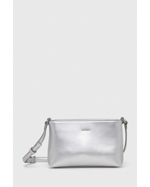 Calvin Klein torebka kolor srebrny