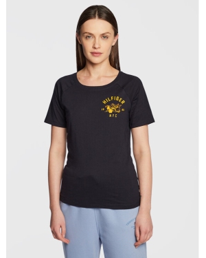 Tommy Hilfiger T-Shirt Graphic S10S101575 Granatowy Slim Fit