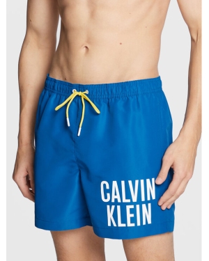 Calvin Klein Swimwear Szorty kąpielowe KM0KM00790 Niebieski Regular Fit